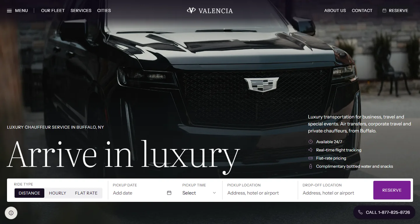 Valencia Transportation homepage, the redesign