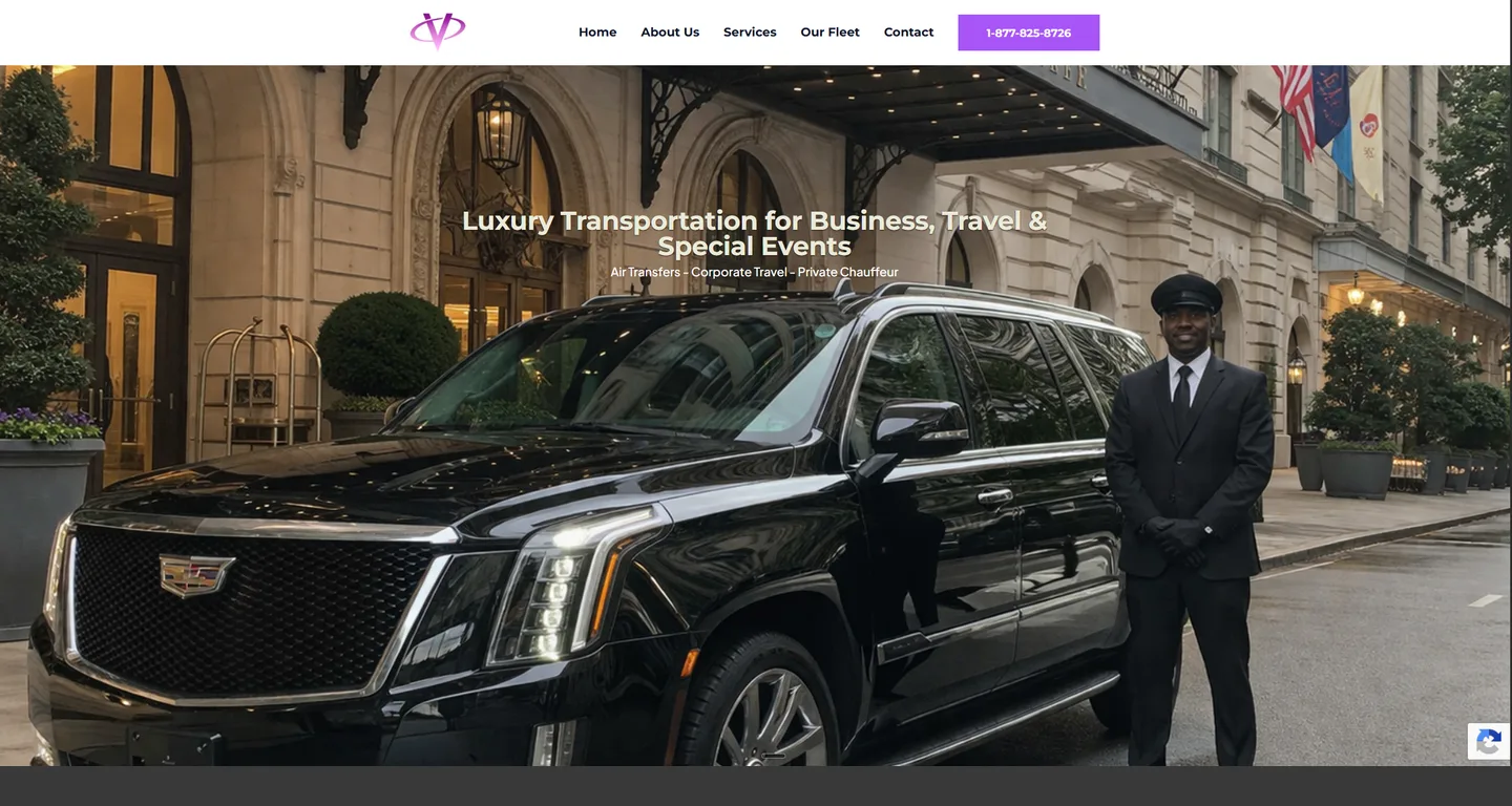Valencia Transportation homepage before